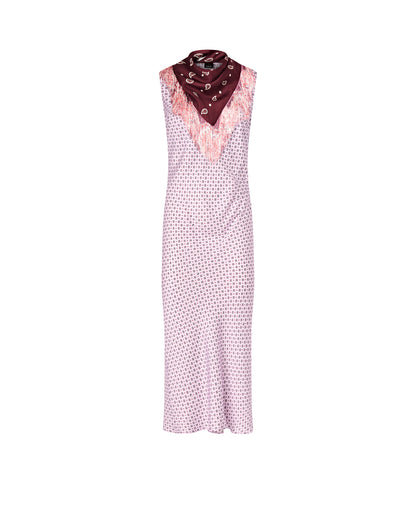 Pinko Abito in Twill con Stampa Foulard ADRIA 106200 A31L