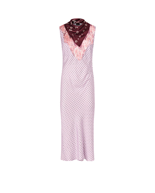 Pinko Abito in Twill con Stampa Foulard ADRIA 106200 A31L