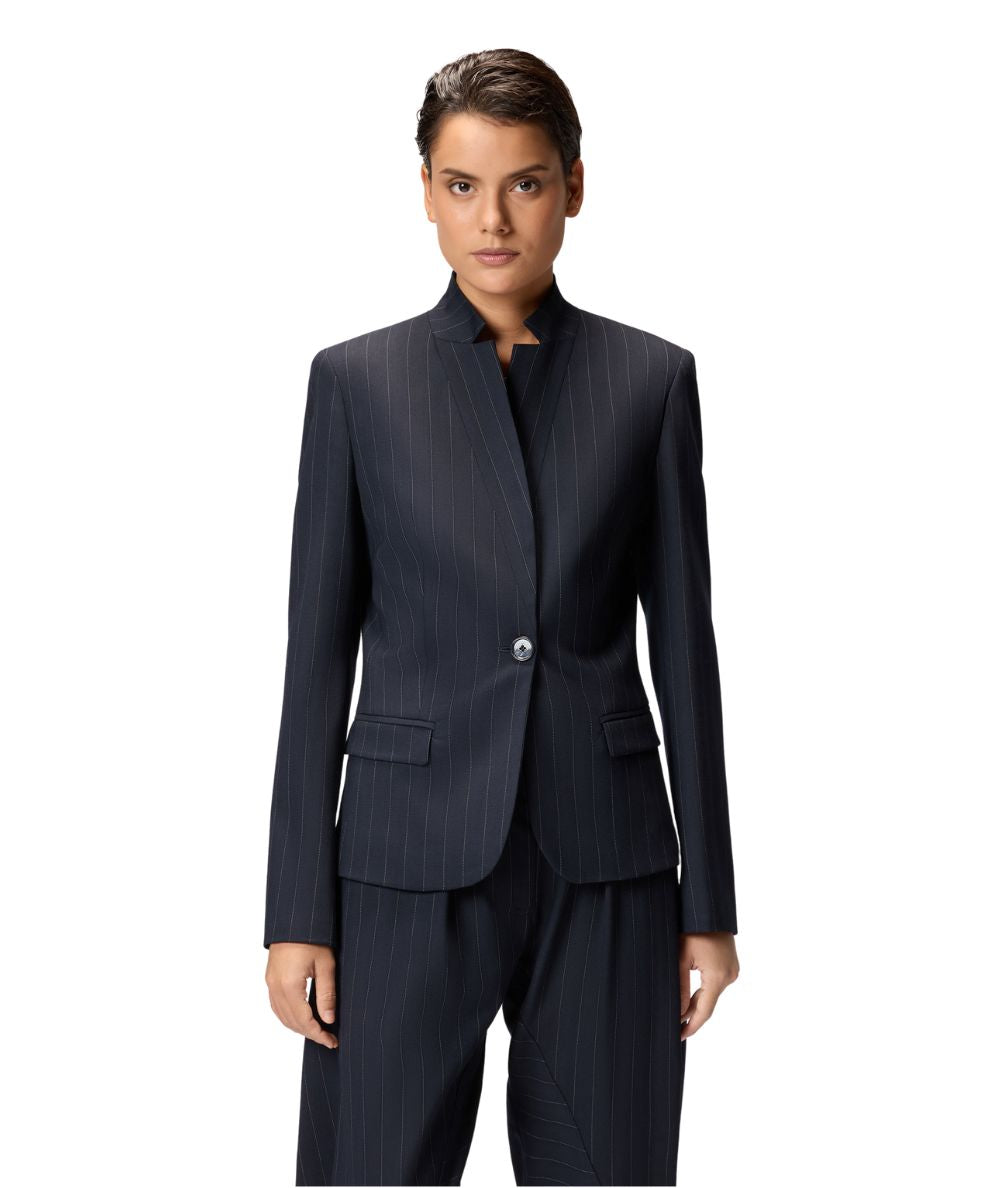 Pinko Blazer in Lana Gessata KEBAB Blu