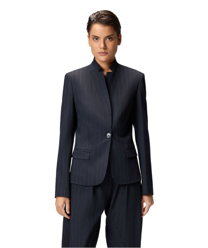 Pinko Blazer in Lana Gessata KEBAB Blu