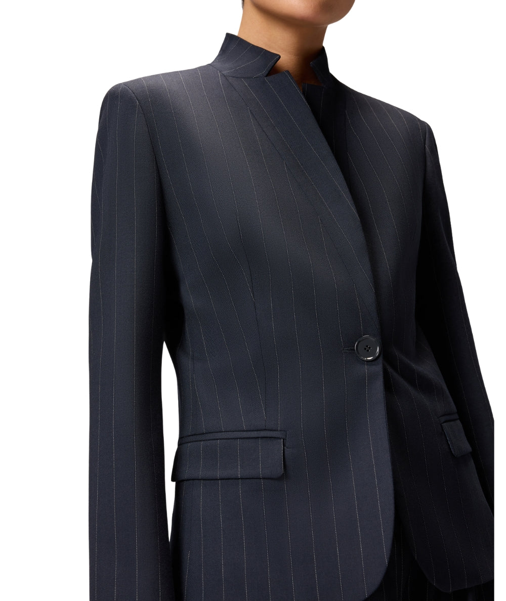 Pinko Blazer in Lana Gessata KEBAB Blu