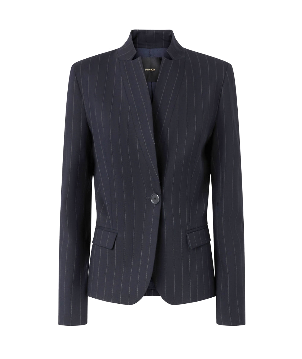 Pinko Blazer in Lana Gessata KEBAB Blu