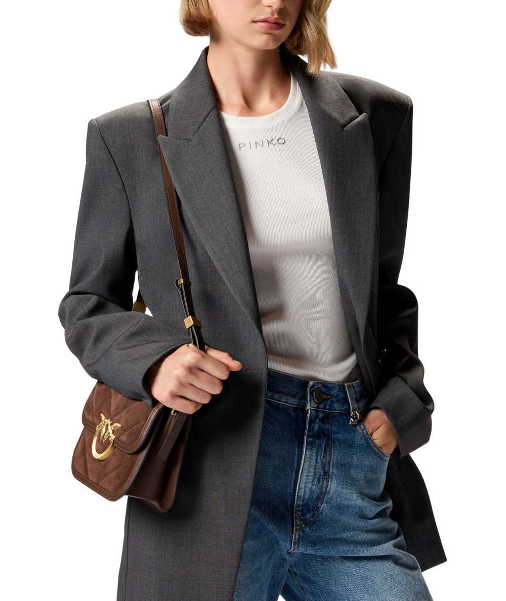 Pinko Borsa Love Box FL Mini 104297-A2JH Marrone