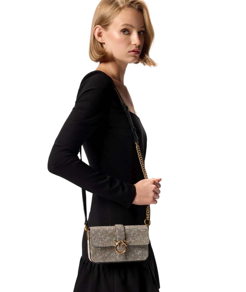 Pinko Borsa Love One Slouchy Baby 105353-A20D Oro