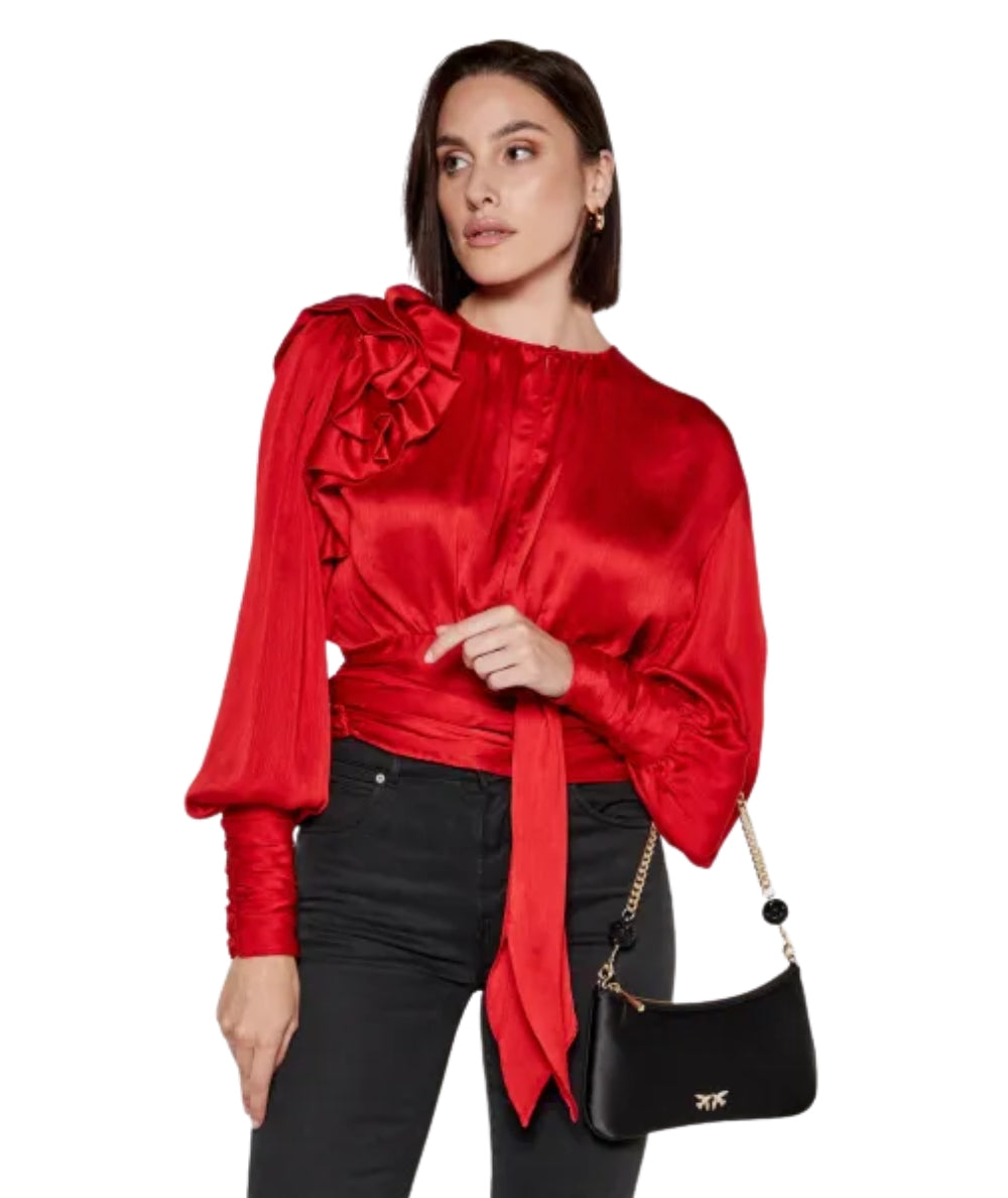 Pinko Borsa a Spalla Arthemis Mini Satin 103512-A1WB Nero