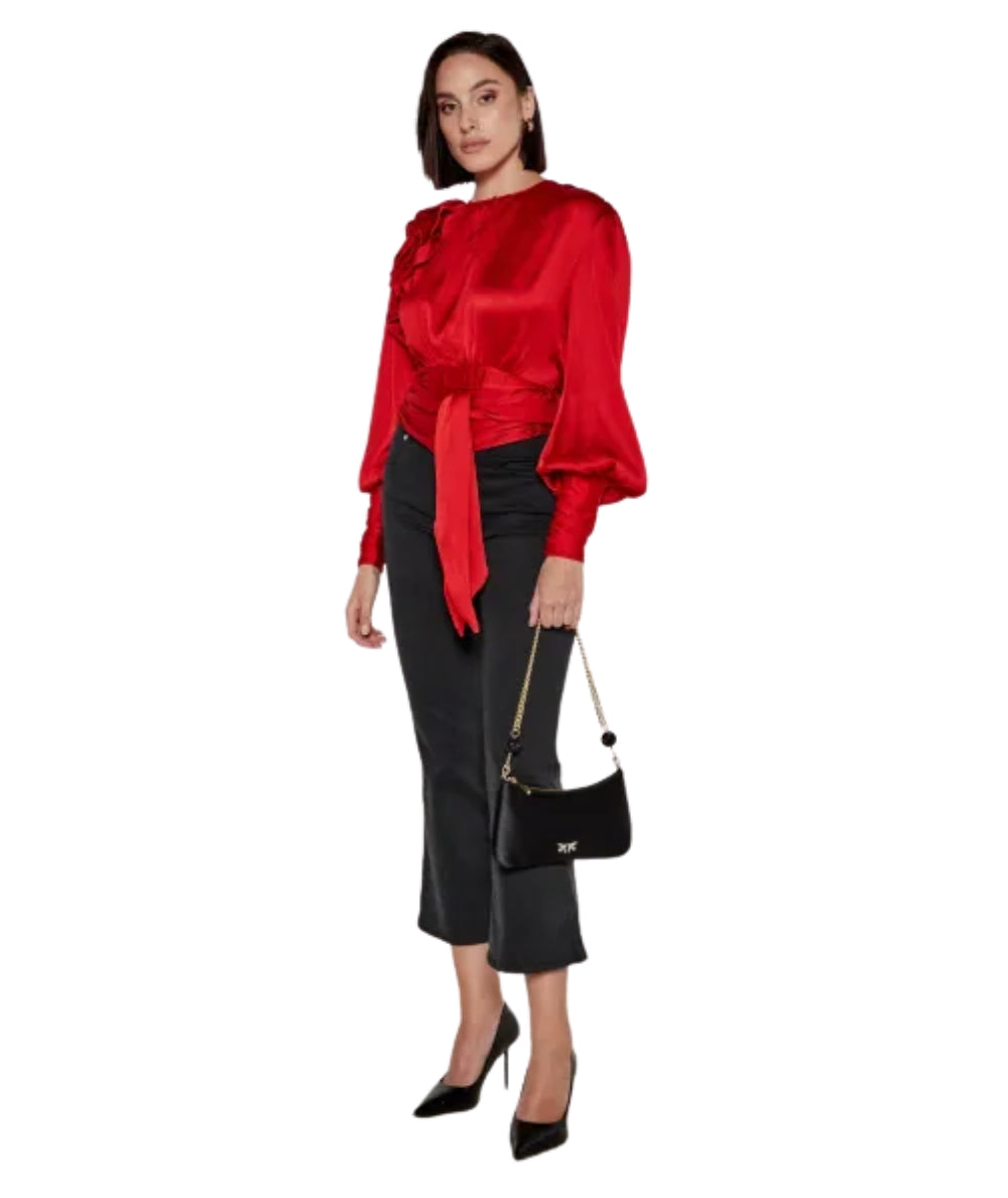 Pinko Borsa a Spalla Arthemis Mini Satin 103512-A1WB Nero