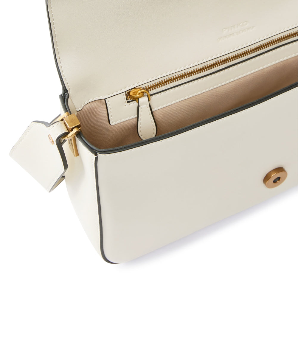 Pinko Borsa a Spalla Love One Classic Slouchy 104524 A0QO Bianco