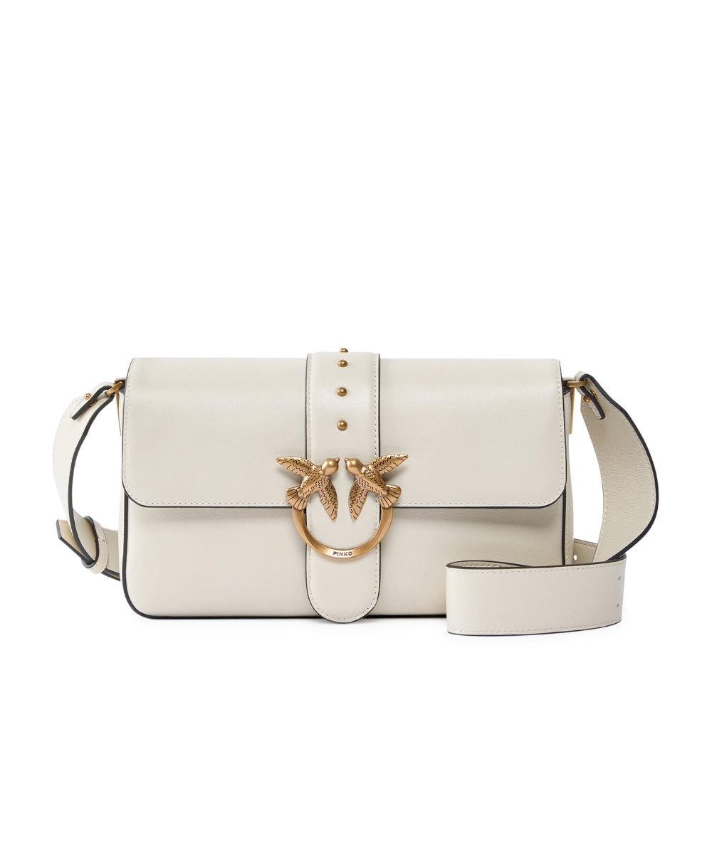 Pinko Borsa a Spalla Love One Classic Slouchy 104524 A0QO Bianco