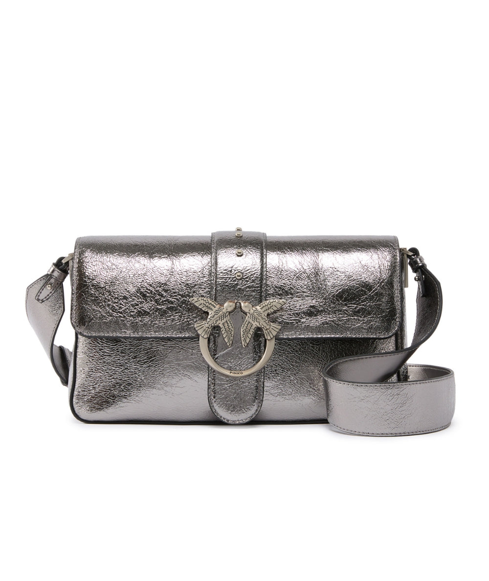 Pinko Borsa a Spalla Love One Classic Slouchy 104524 A2H2 Grigio Antracite