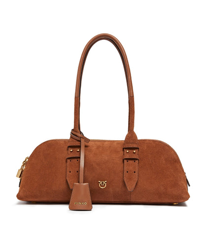 Pinko Bowling Baguette Big Suede 106169 A2JH Marrone