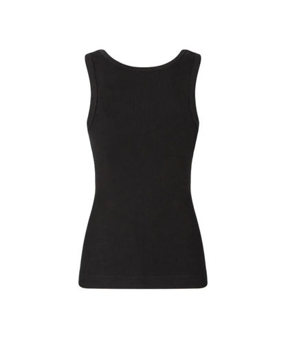 Pinko Canotta a Costine con Logo Dorato Calcolatore 100807 A338 Nero 