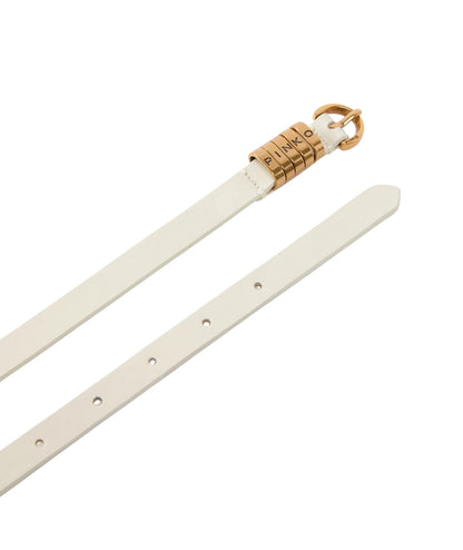 Pinko Cintura Saddle Altezza 1,2 cm Saddle Belt 105479 A1AC Bianco