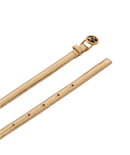 Pinko Cintura Sottile in Pelle Laminata Altezza 1 cm 105481-A2WD Oro