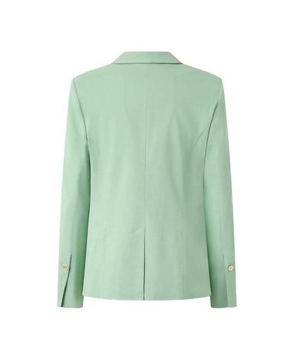 Pinko Giacca Monopetto in Misto Lino Ereda 106597 A34I Verde