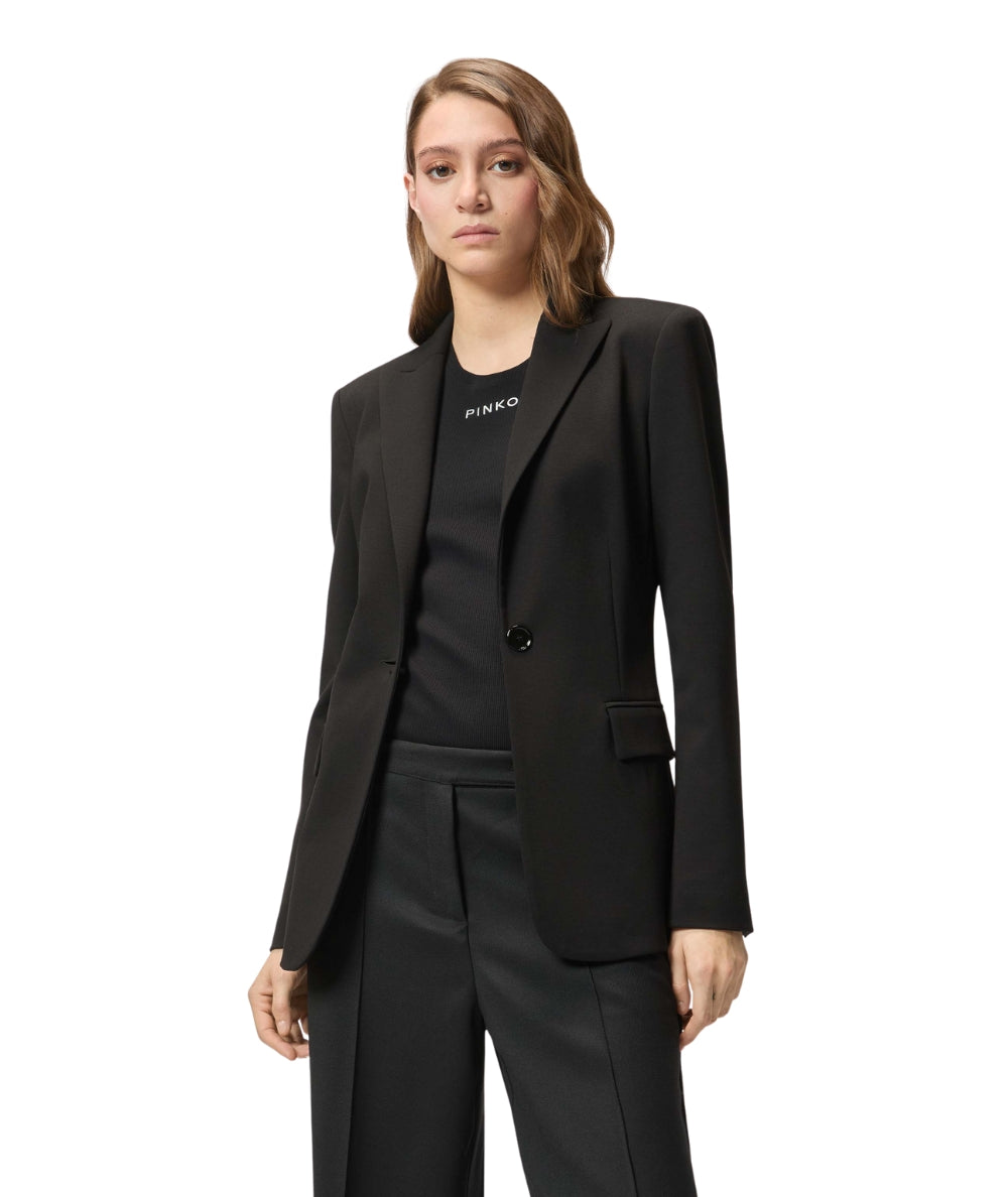 Pinko Giacca in Punto Stoffa SIGNUM Nero