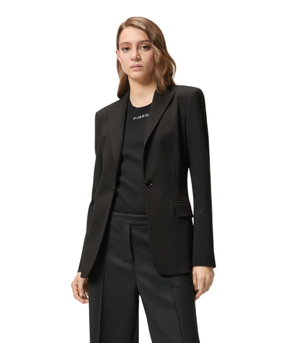 Pinko Giacca in Punto Stoffa SIGNUM Nero