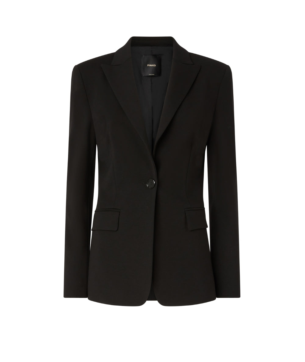 Pinko Giacca in Punto Stoffa SIGNUM Nero
