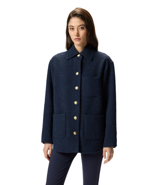 Pinko Giacca in Tweed GHIACCIOLO Blu