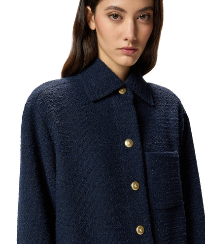 Pinko Giacca in Tweed GHIACCIOLO Blu