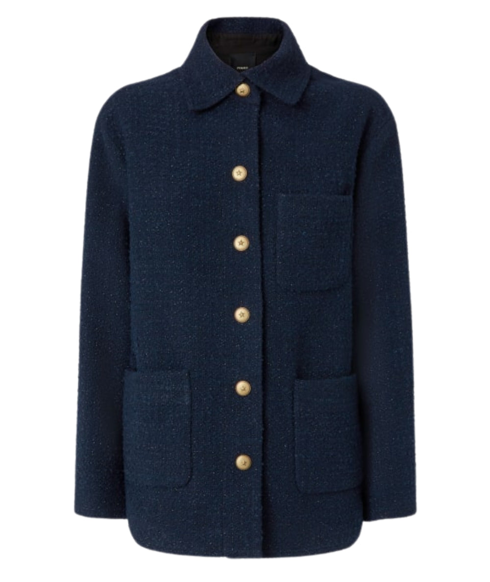 Pinko Giacca in Tweed GHIACCIOLO Blu