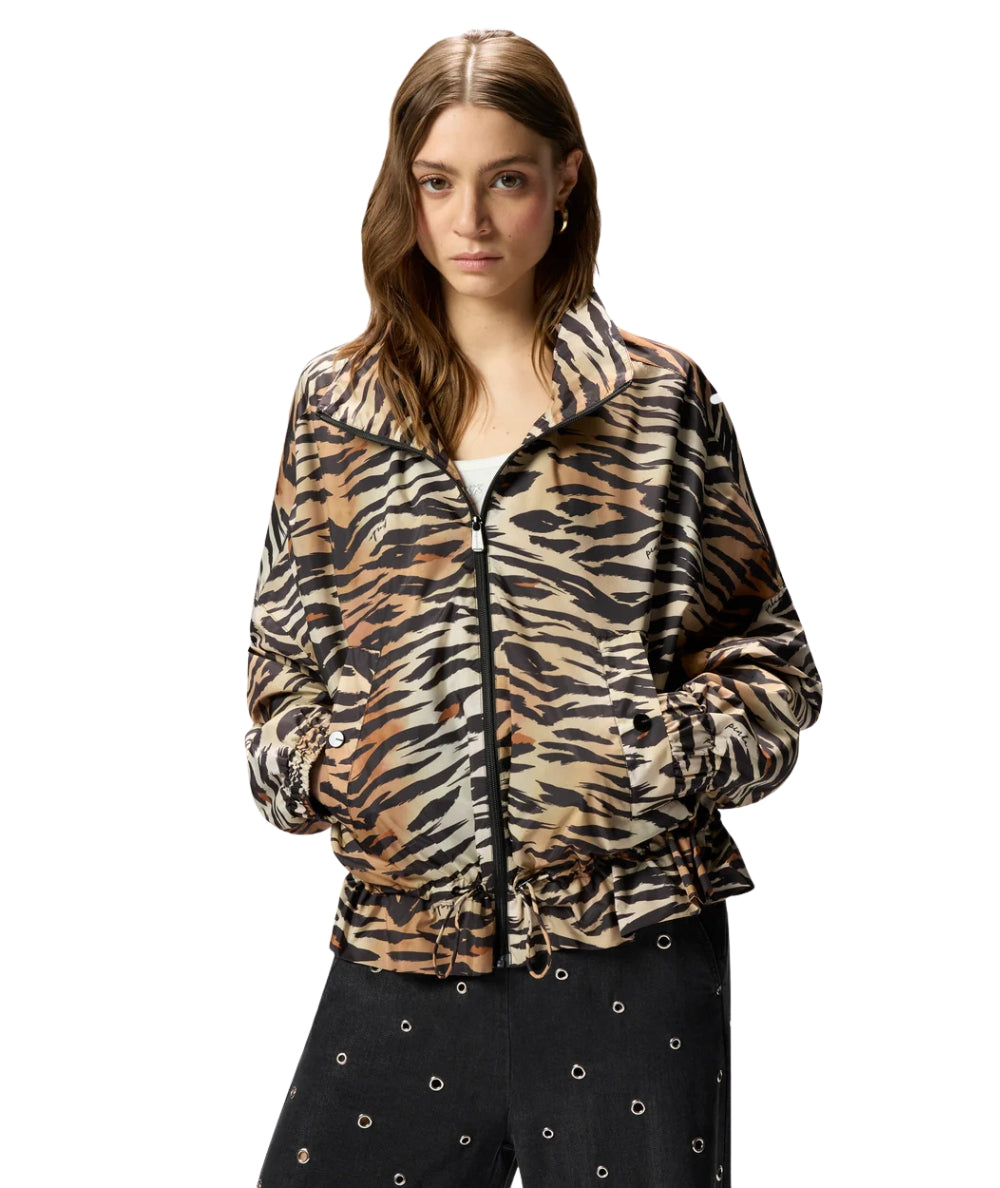 Pinko Giubbino Blouson in Fantasia Animalier 106264 A333 Beige