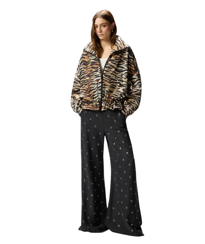 Pinko Giubbino Blouson in Fantasia Animalier 106264 A333 Beige