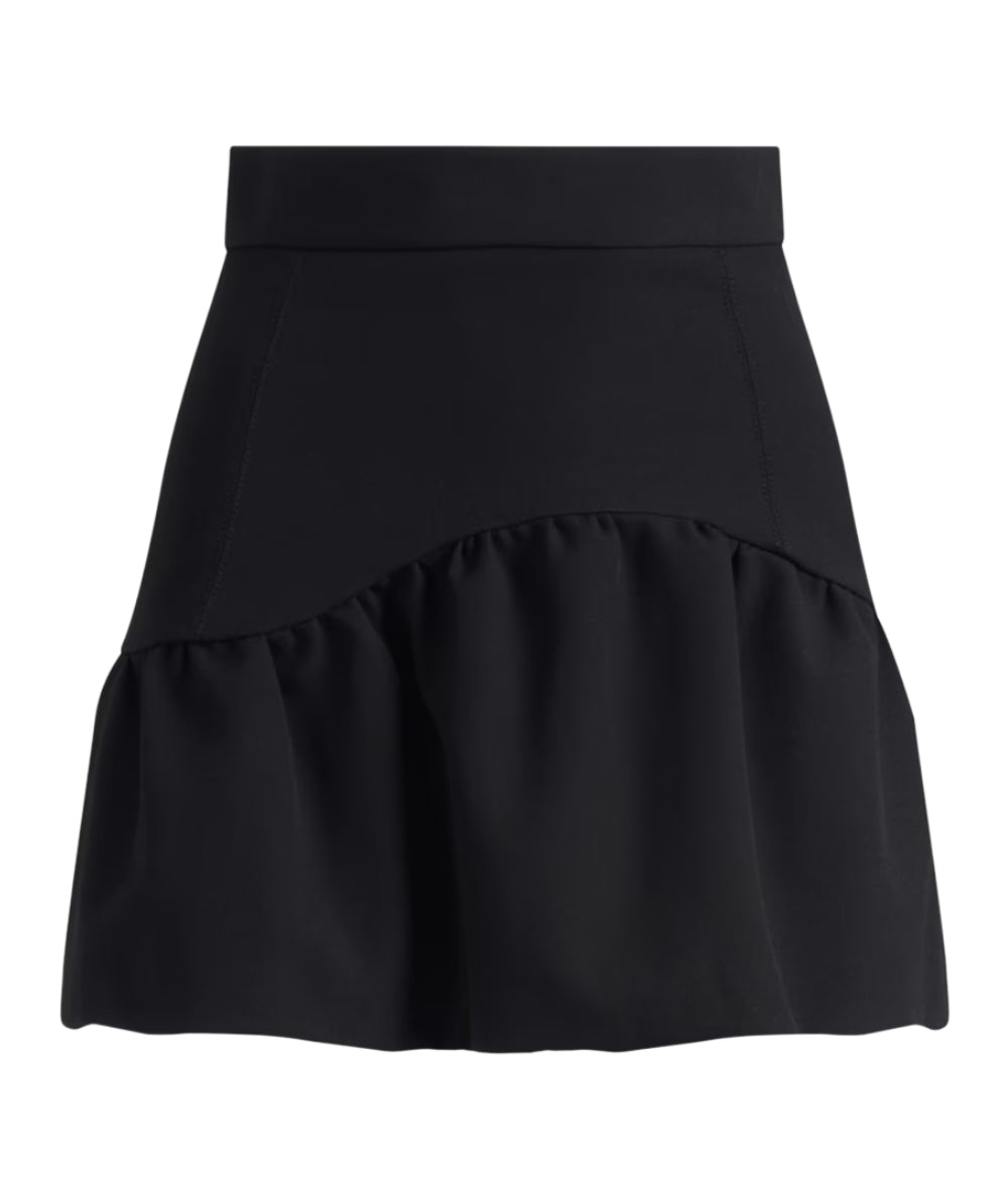 Pinko Gonna in Crepe Poly Viscosa GRIGLIATA Nero