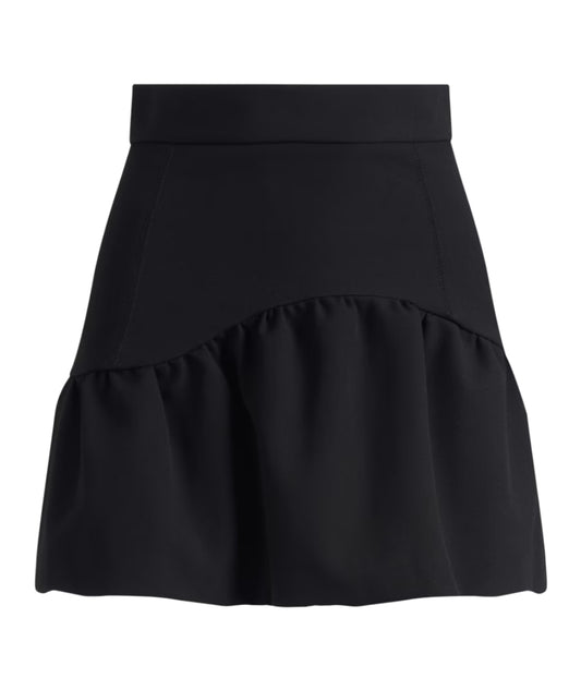 Pinko Gonna in Crepe Poly Viscosa GRIGLIATA Nero