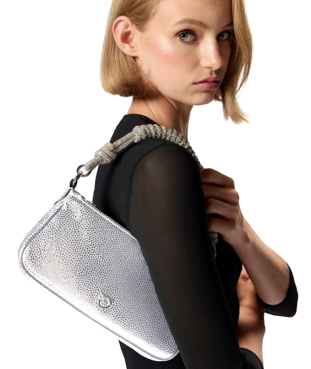 Pinko Half Moon Baguette Mini 105915-A2WD Argento