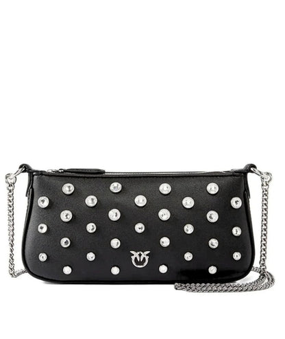 Pinko Half Moon Baguette Mini con Strass 105914-A2XQ Nero