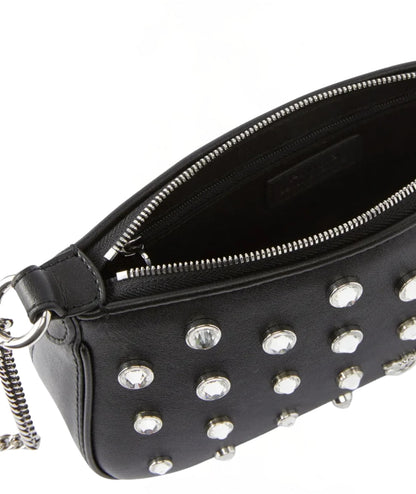 Pinko Half Moon Baguette Mini con Strass 105914-A2XQ Nero