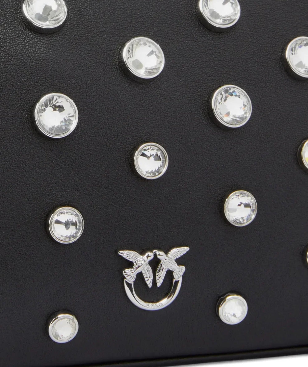 Pinko Half Moon Baguette Mini con Strass 105914-A2XQ Nero