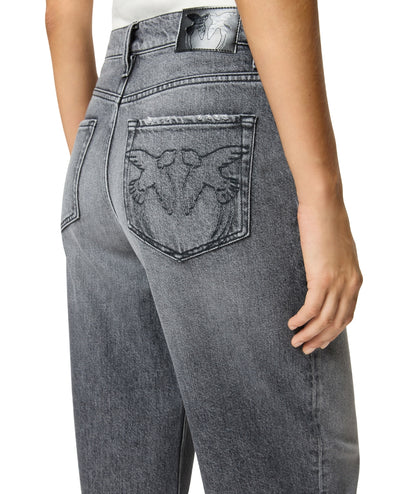 Pinko Jeans Linea a Uovo ESTELLE Grigio Scuro 