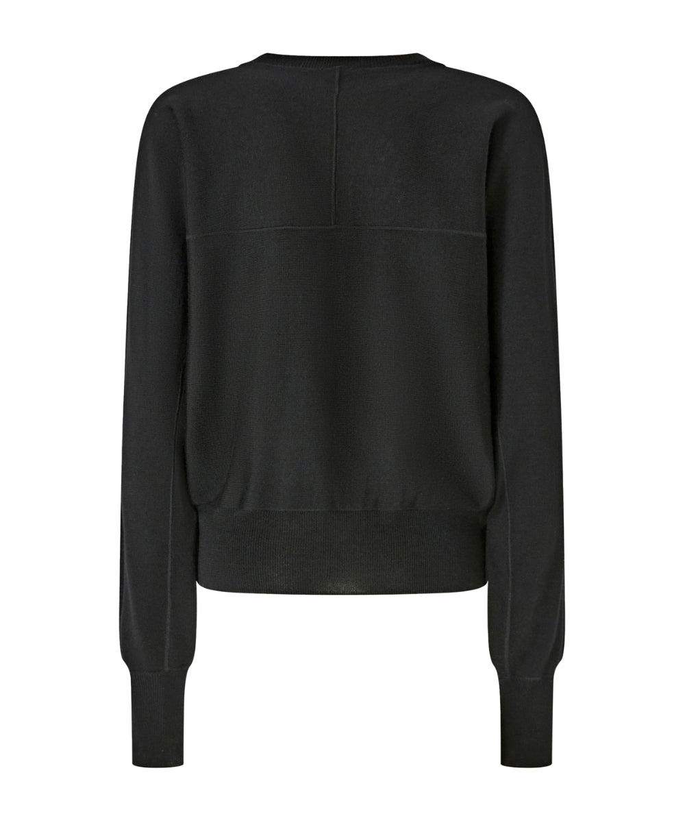 Pinko Maglia in Lana con Logo LANZAROTE Nero