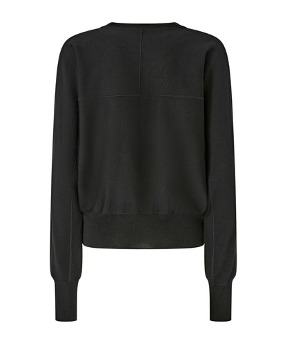 Pinko Maglia in Lana con Logo LANZAROTE Nero