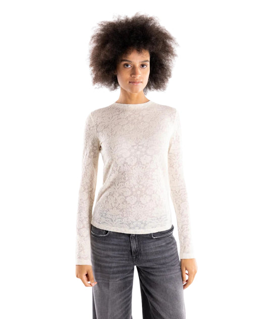 Pinko Maglia in Pizzo MARINARA Beige