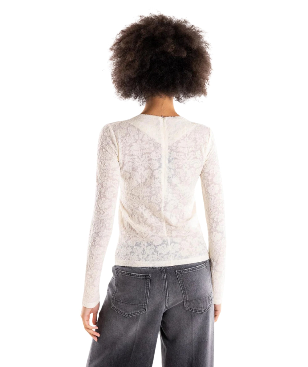 Pinko Maglia in Pizzo MARINARA Beige