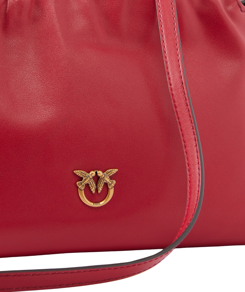 Pinko Mini Clutch in Morbida Pelle 105907-A0QO Rosso Lampone