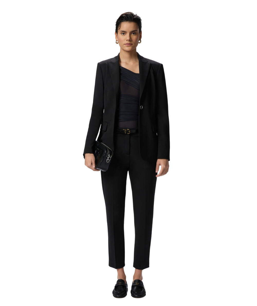 Pinko Pantalone Chino Effetto Scuba BELLO Nero