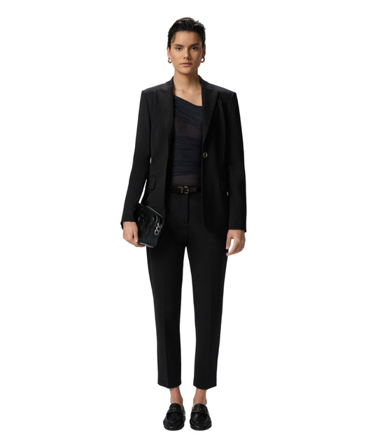 Pinko Pantalone Chino Effetto Scuba BELLO Nero