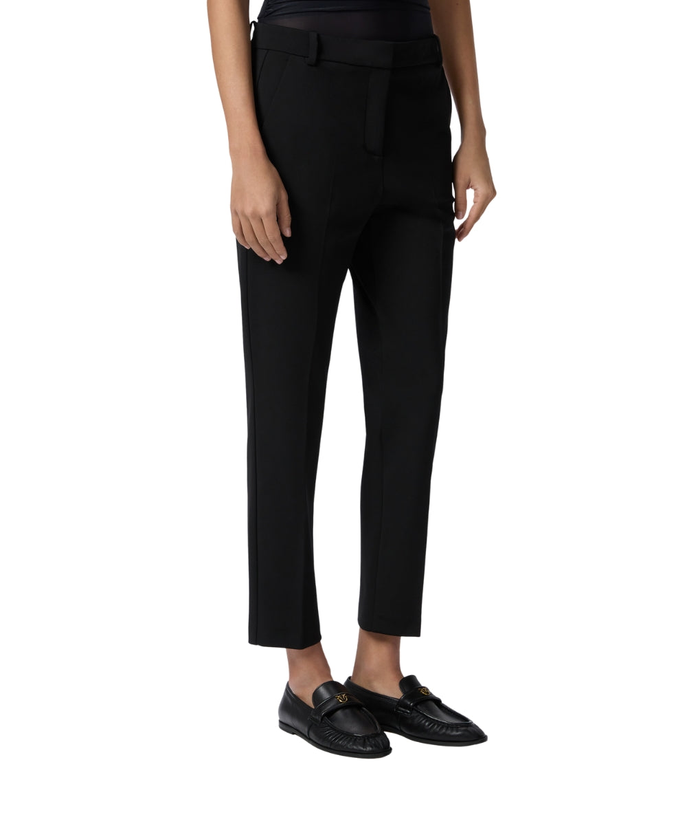 Pinko Pantalone Chino Effetto Scuba BELLO Nero