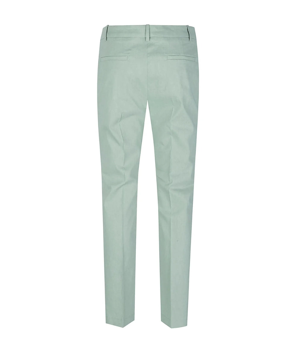 Pinko Pantalone in Lino Stretch a Gamba Dritta Bello 100155 A34I Verde