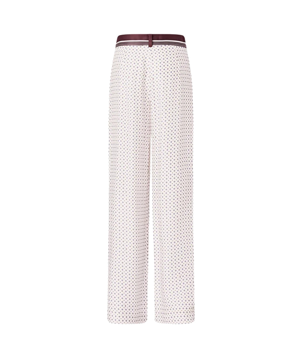 Pinko Pantalone in Twill di Viscosa in Fantasia Ruth 106203 A31K Multicolore