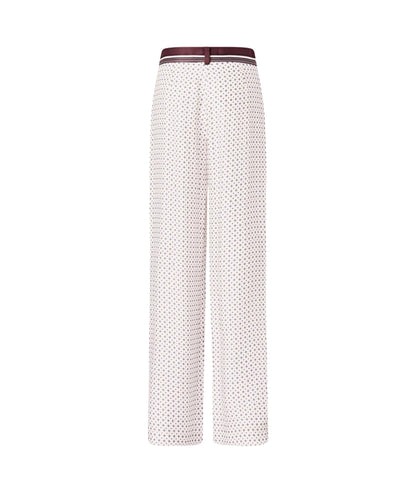 Pinko Pantalone in Twill di Viscosa in Fantasia Ruth 106203 A31K Multicolore