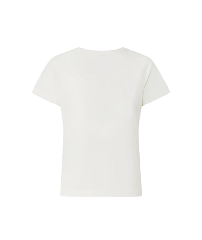 Pinko T-shirt Cotone con Lettering Basico 100373 A34F Bianco 