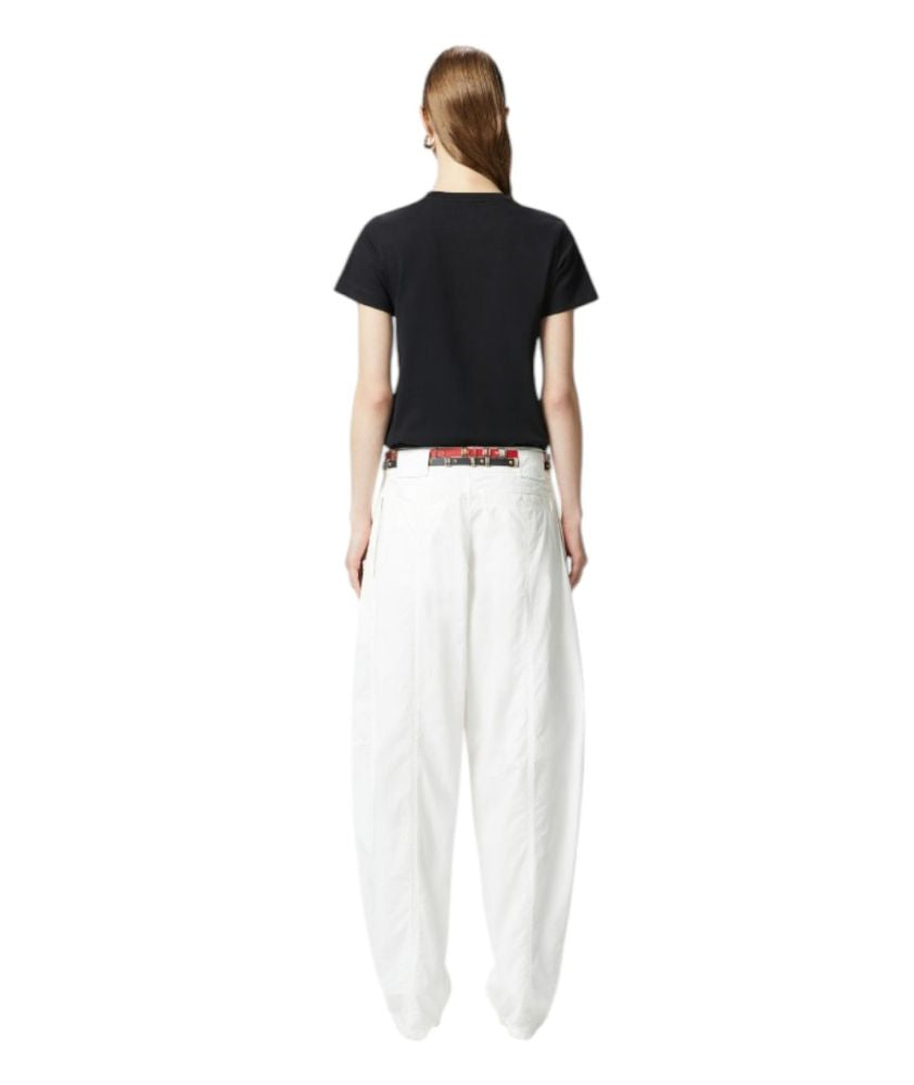 Pinko T-shirt con Logo Ricamato Bussolotto 100355 A2RD Nero