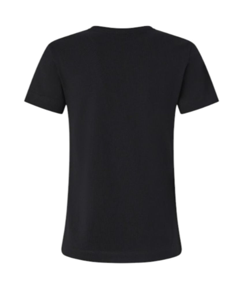 Pinko T-shirt con Logo Ricamato Bussolotto 100355 A2RD Nero