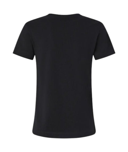 Pinko T-shirt con Logo Ricamato Bussolotto 100355 A2RD Nero