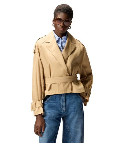 Pinko Trench Corto con Cintura Tanya 106165 A2ER Beige