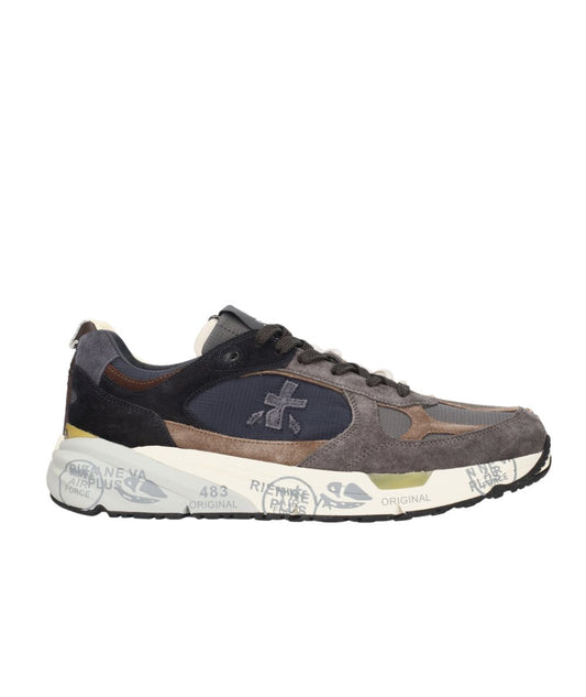 Premiata Sneaker Mase 25 8426 in Suede e Tessuto Tecnico Grigio